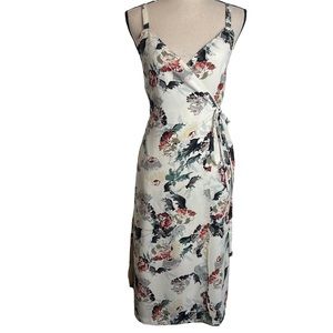 Wilfred Wrap Dress Floral Spaghetti Straps XS